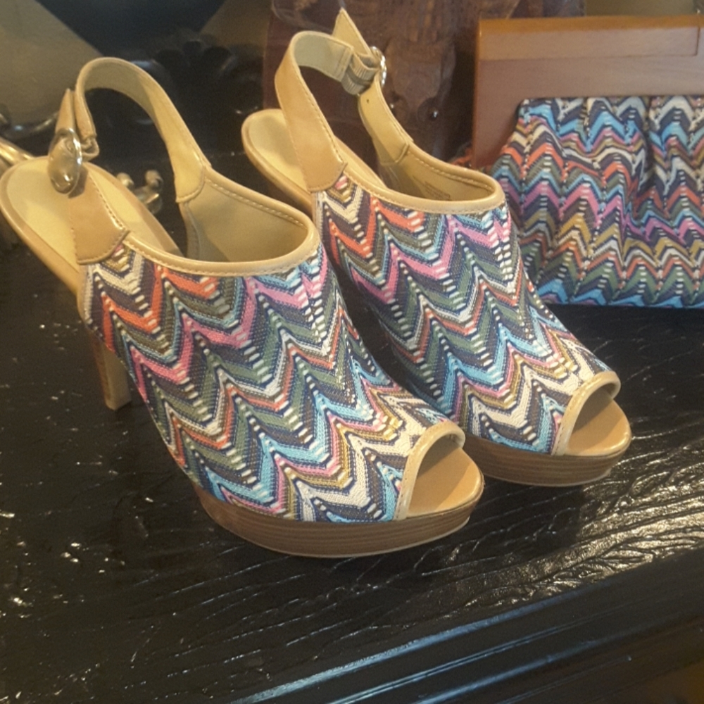 Nine west shoes and clutch